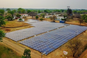 Photo shows ground mounted solar power plants in africa in south sudan and zimbabwe