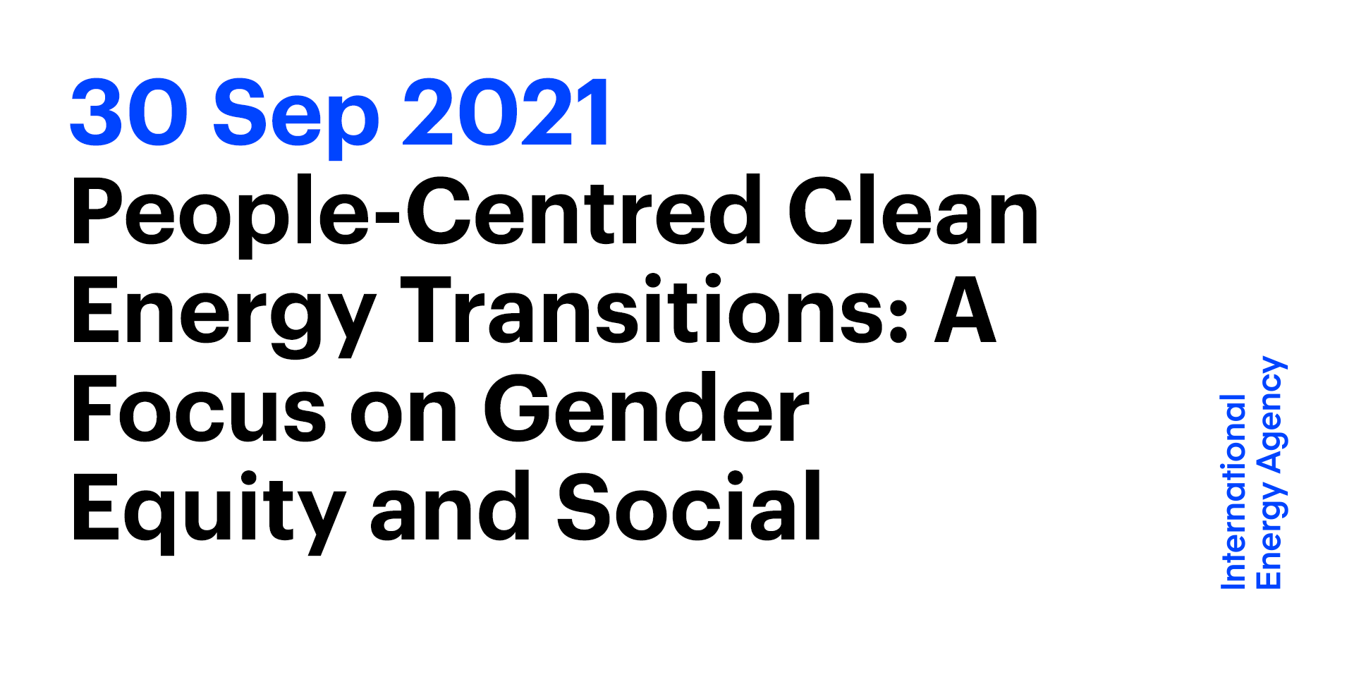 People-Centred Clean Energy Transitions: A Focus on Gender Equity and ...