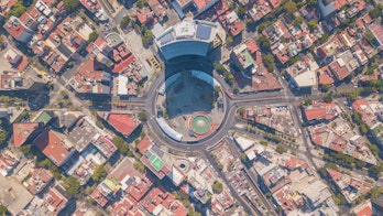 Aerial View Of Mexico City Mexico