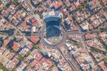 Aerial View Of Mexico City Mexico