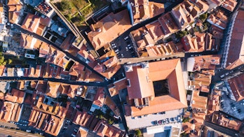 Aerial view of Porto , Portugal