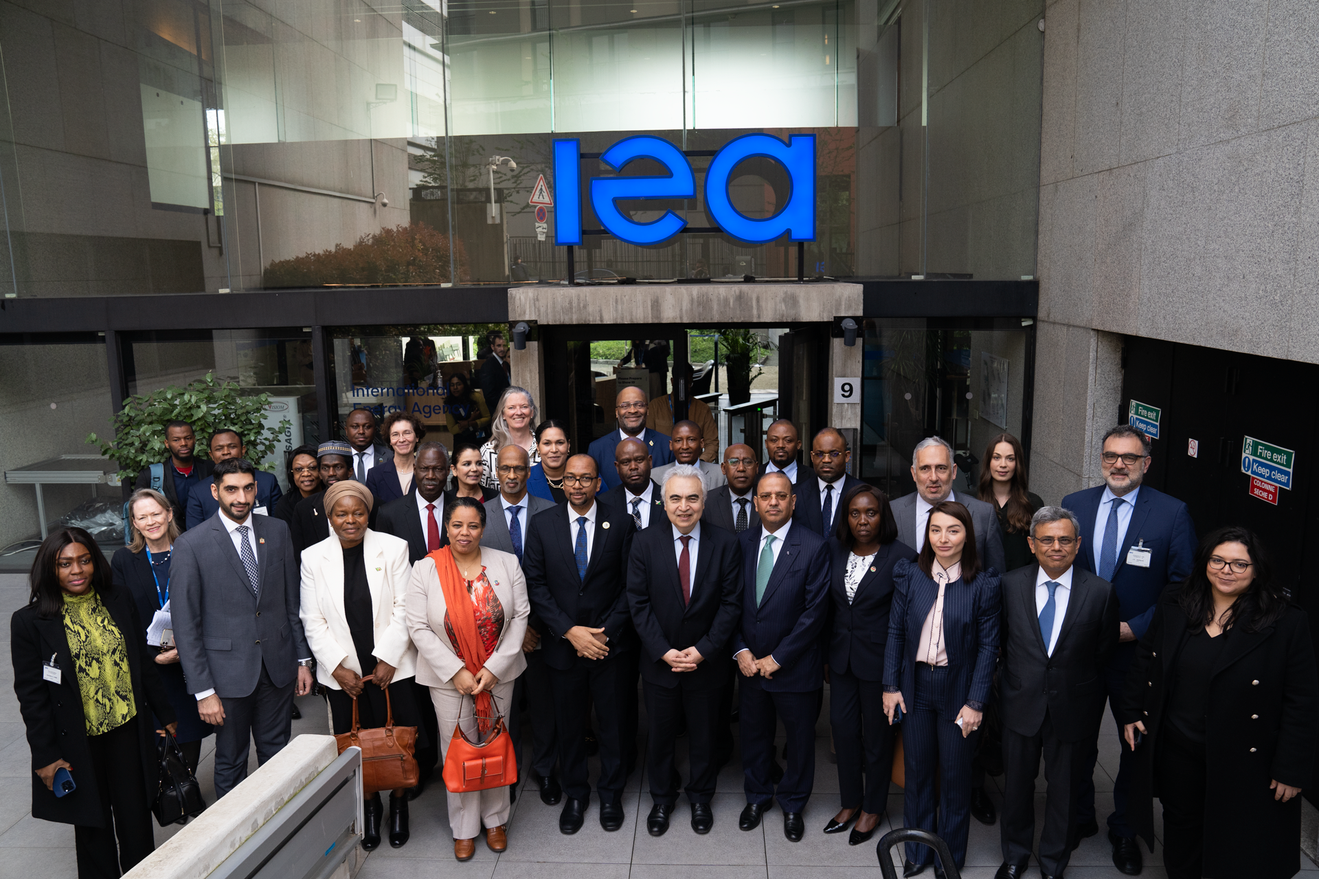 family photo of attendees to the summit