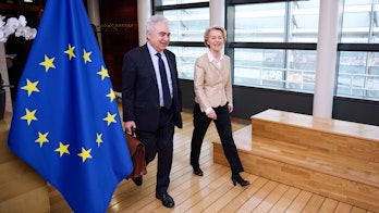 IEA Executive Director Fatih Birol And European Commission President Ursula von der Leyen In Brussels February 23 2022