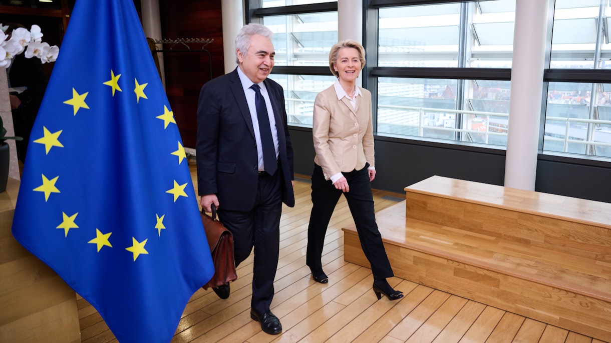 IEA Executive Director Fatih Birol And European Commission President Ursula von der Leyen In Brussels February 23 2022