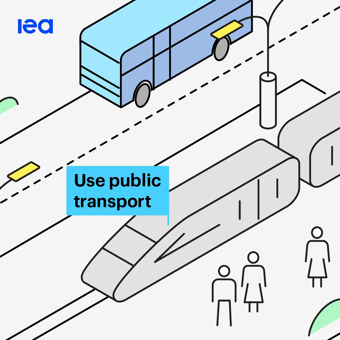 Energy Saving Tips Use Public Transport