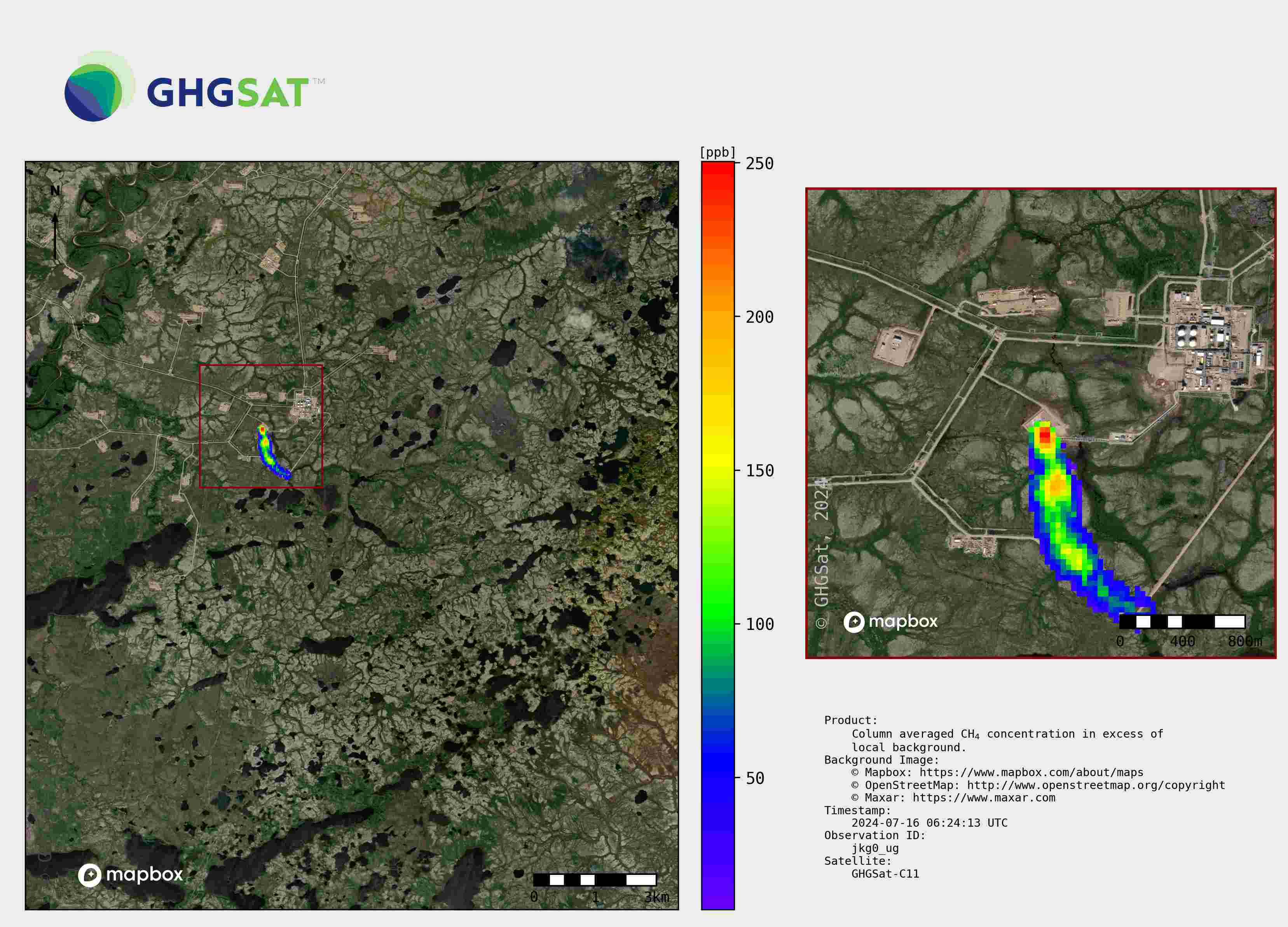Methane Plume From A Flare In Russia 2024