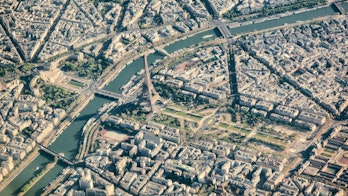 Aerial View Of Paris France