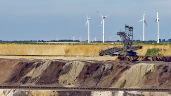 photo of coal mining