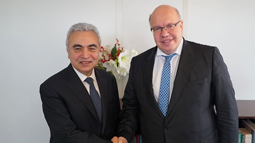 German Minister For Economic Affairs And Energy Peter Altmaier Visits IEA Headquarters