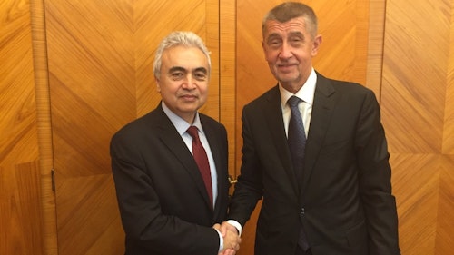 Fatih Birol meeting Prime Minister Czech Republic
