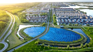 Solar Panel Island For Partial City Heating Shutterstock 1522384865