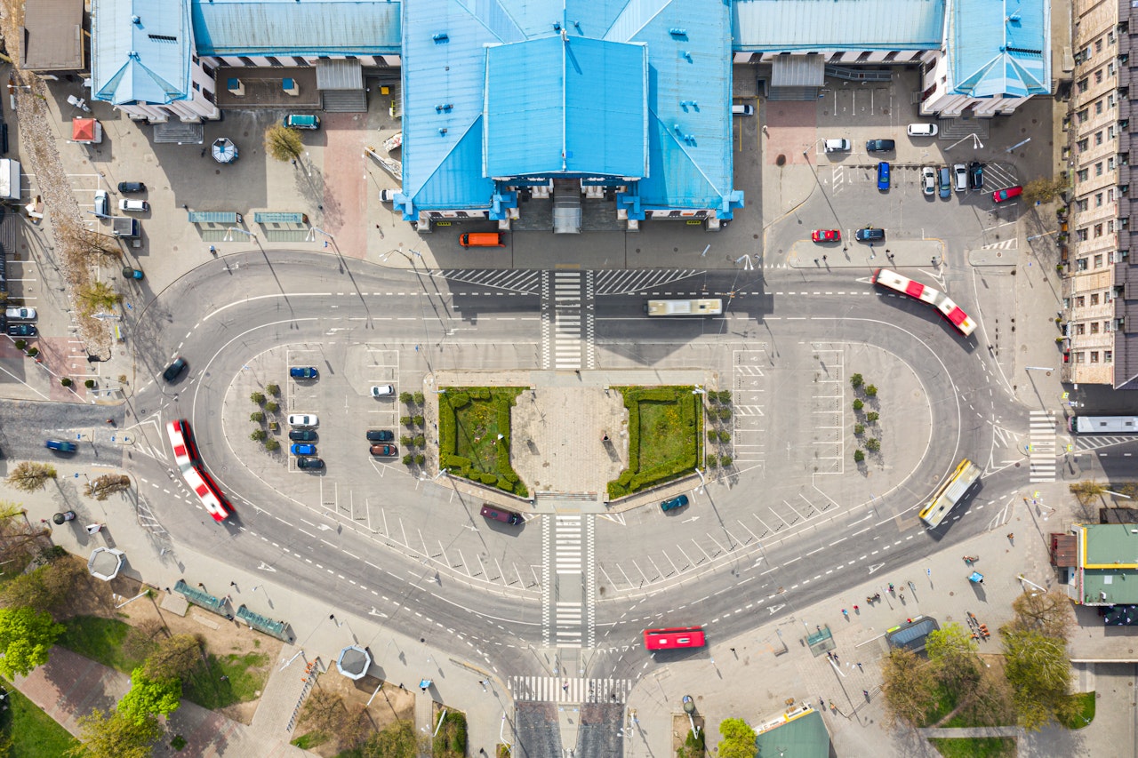 Aerial View Of Vilnius Lithuania