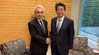 Dr Fatih Birol Meets With Japanese Prime Minister