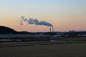 Photo of Factory chimney smoke