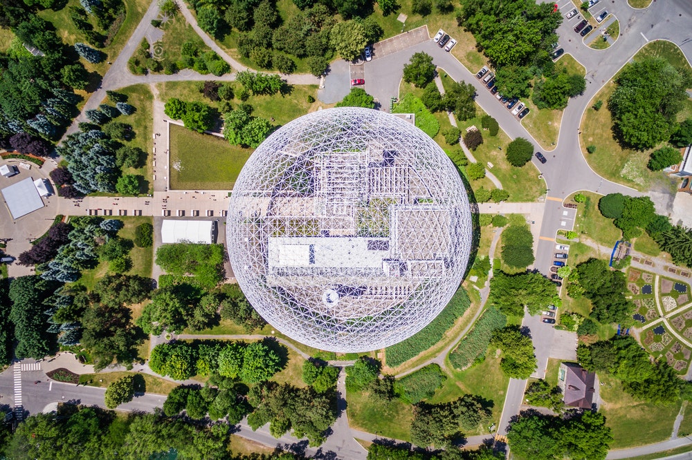 Aerial Drone View Montreal Canada, cover of Canada 2022 Energy Policy Review