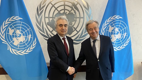 Executive Director meets with UN Secretary General to discuss climate change and clean energy financing