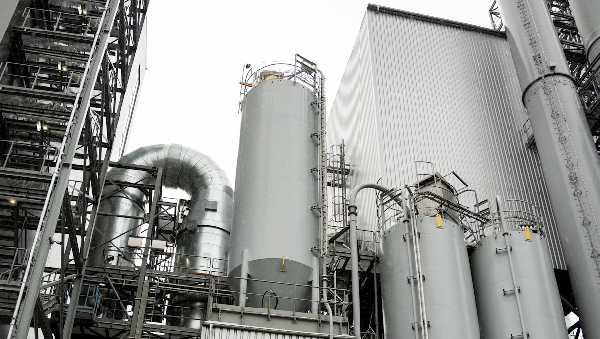 A View Of The Kaunas Combined Heat And Power Plant Lithuania