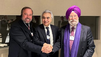 IEA's Fatih Birol with Indian and Brazilian Ministers