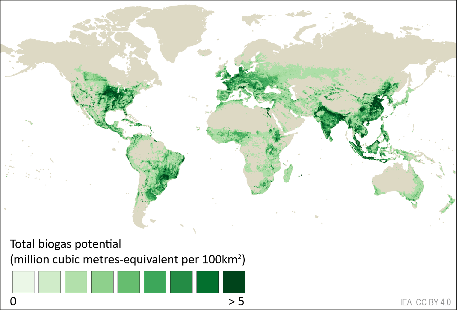 Map Global Biogas Potential Flat 01