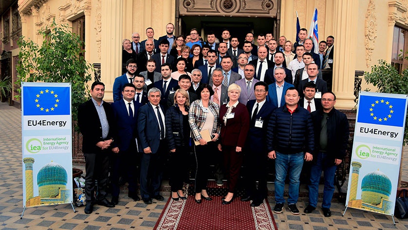 IEA Officials Visit Samarkand group photo