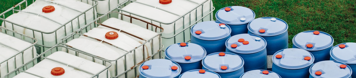 Picture of barrels containing methanol