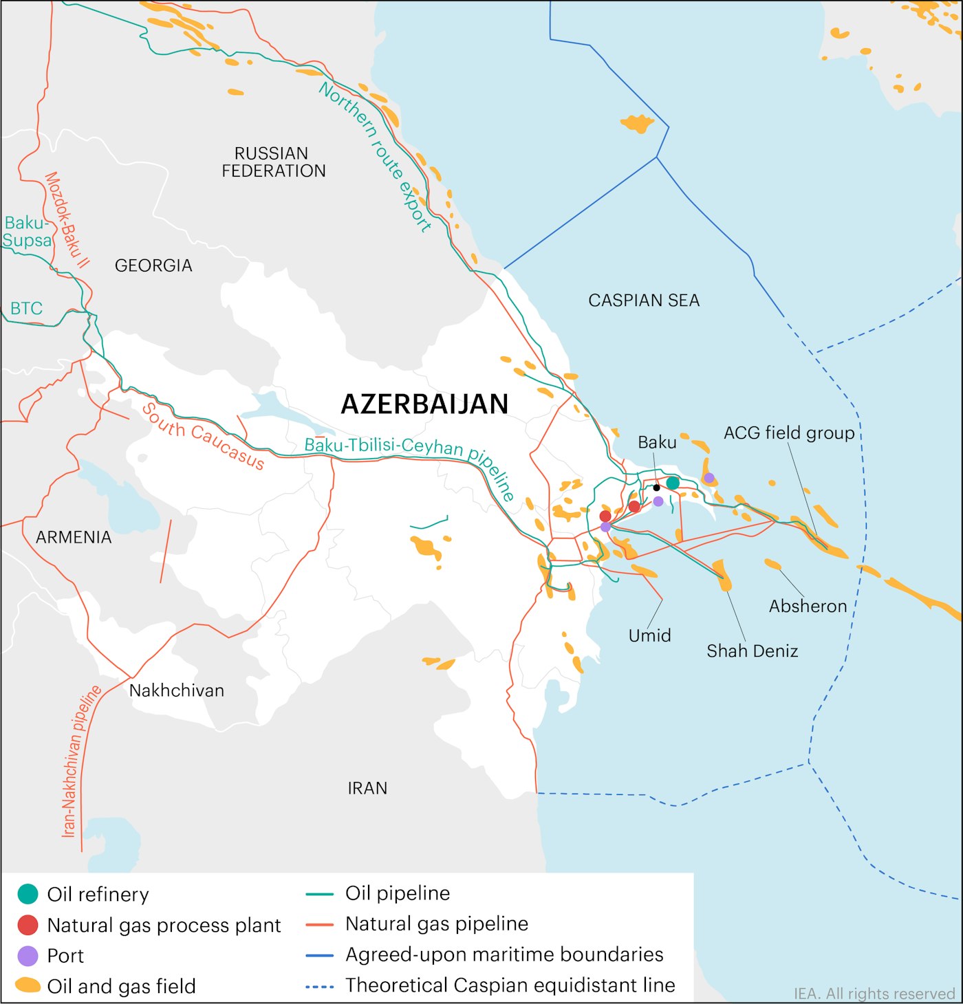Oil and Gas Infrastructure in Azerbaijan