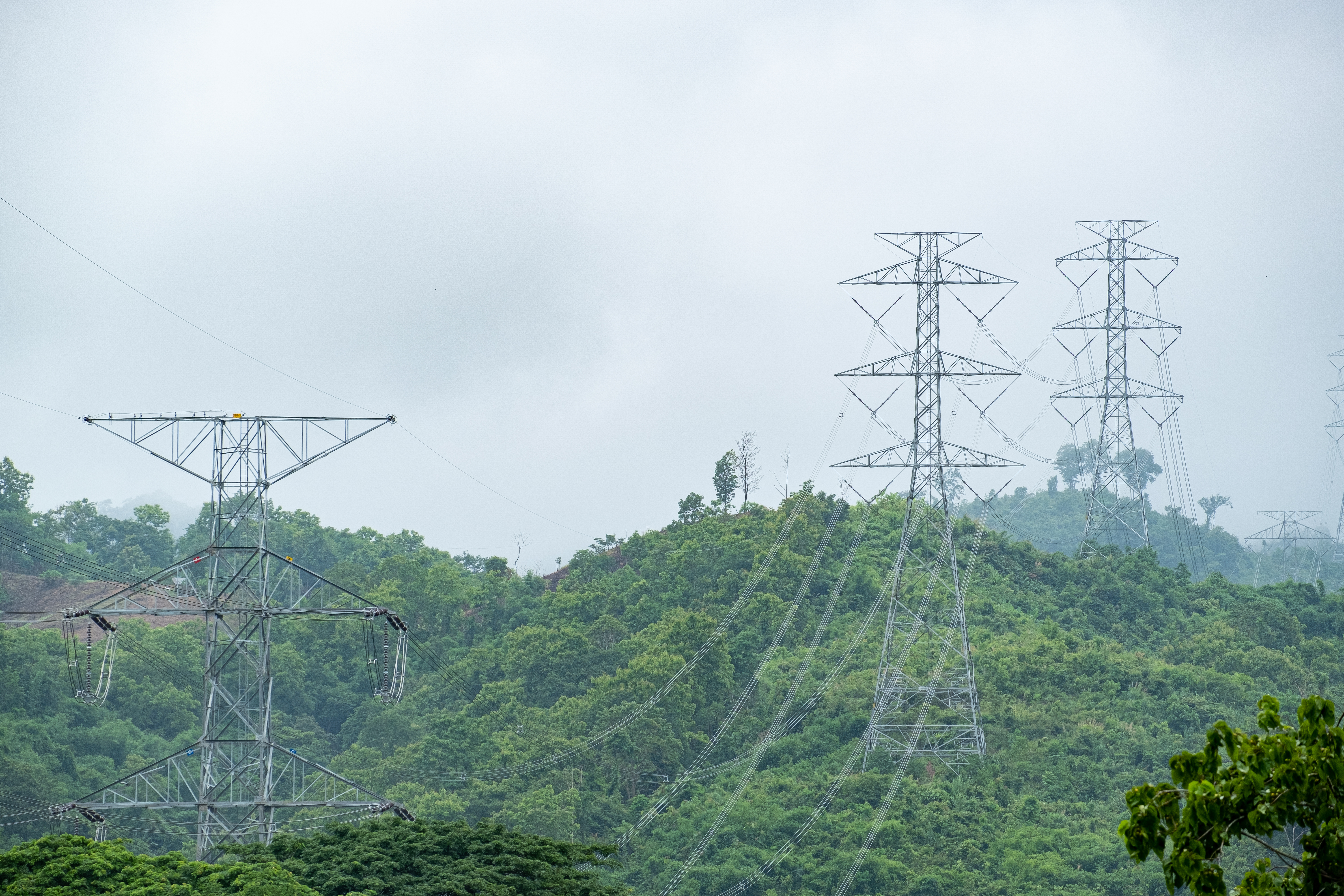 Supply of electrical power via high-voltage cable transmission to the mountain forestry industry