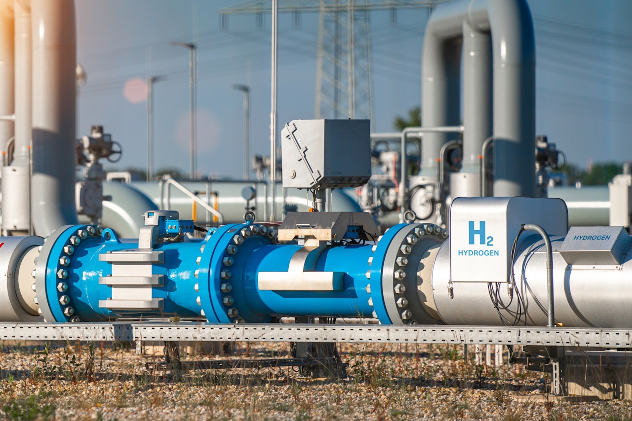 Photo Showing A Hydrogen Renewable Energy Production Pipeline Shutterstock 2169583027