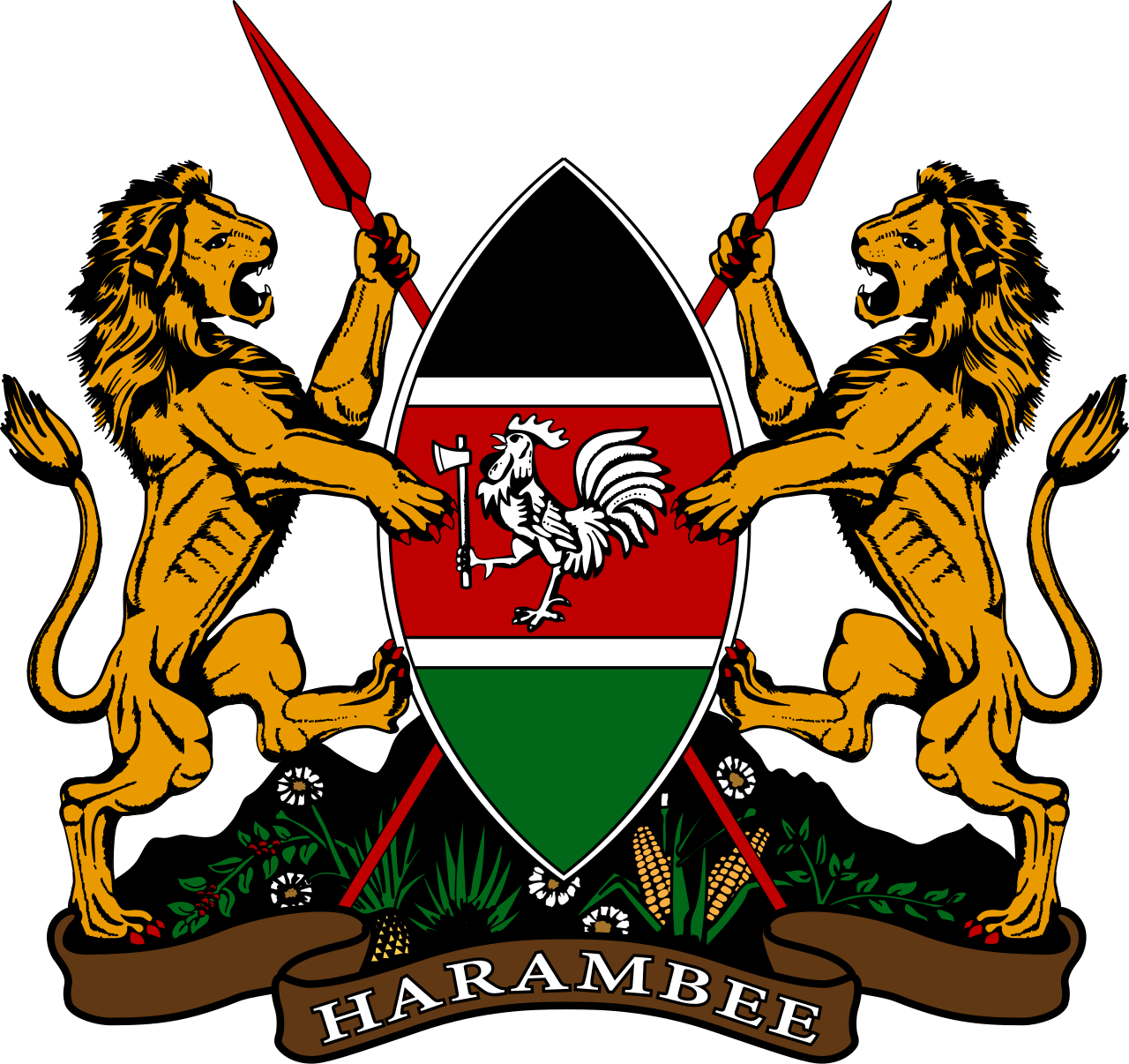 Coat of arms of Kenya (Official) - logo