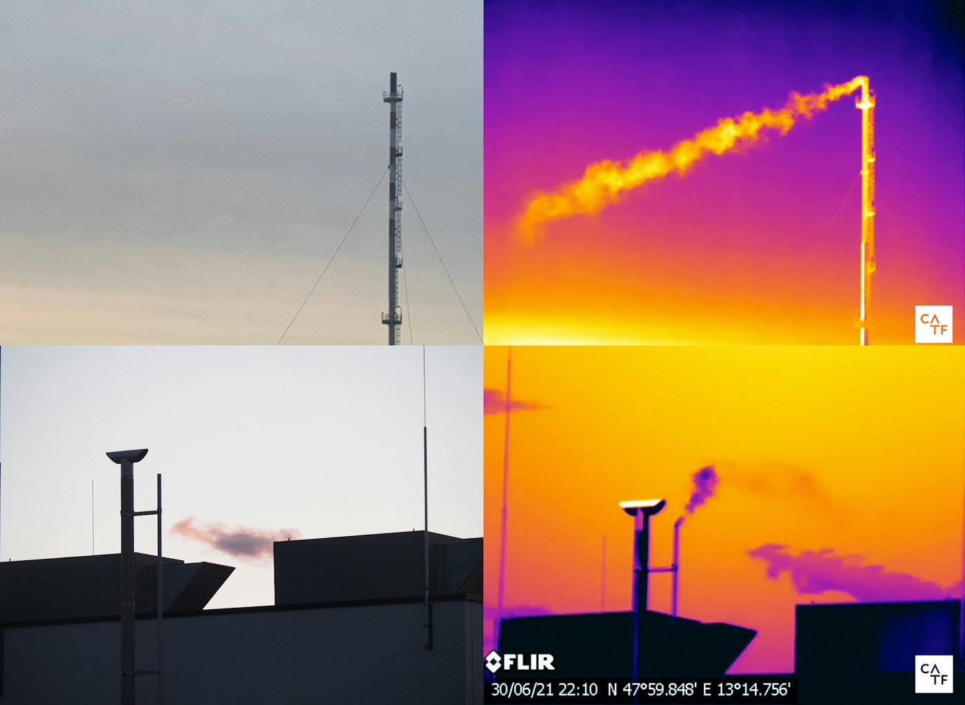 Vent emissions detected by handheld optical gas imaging (OGI) camera