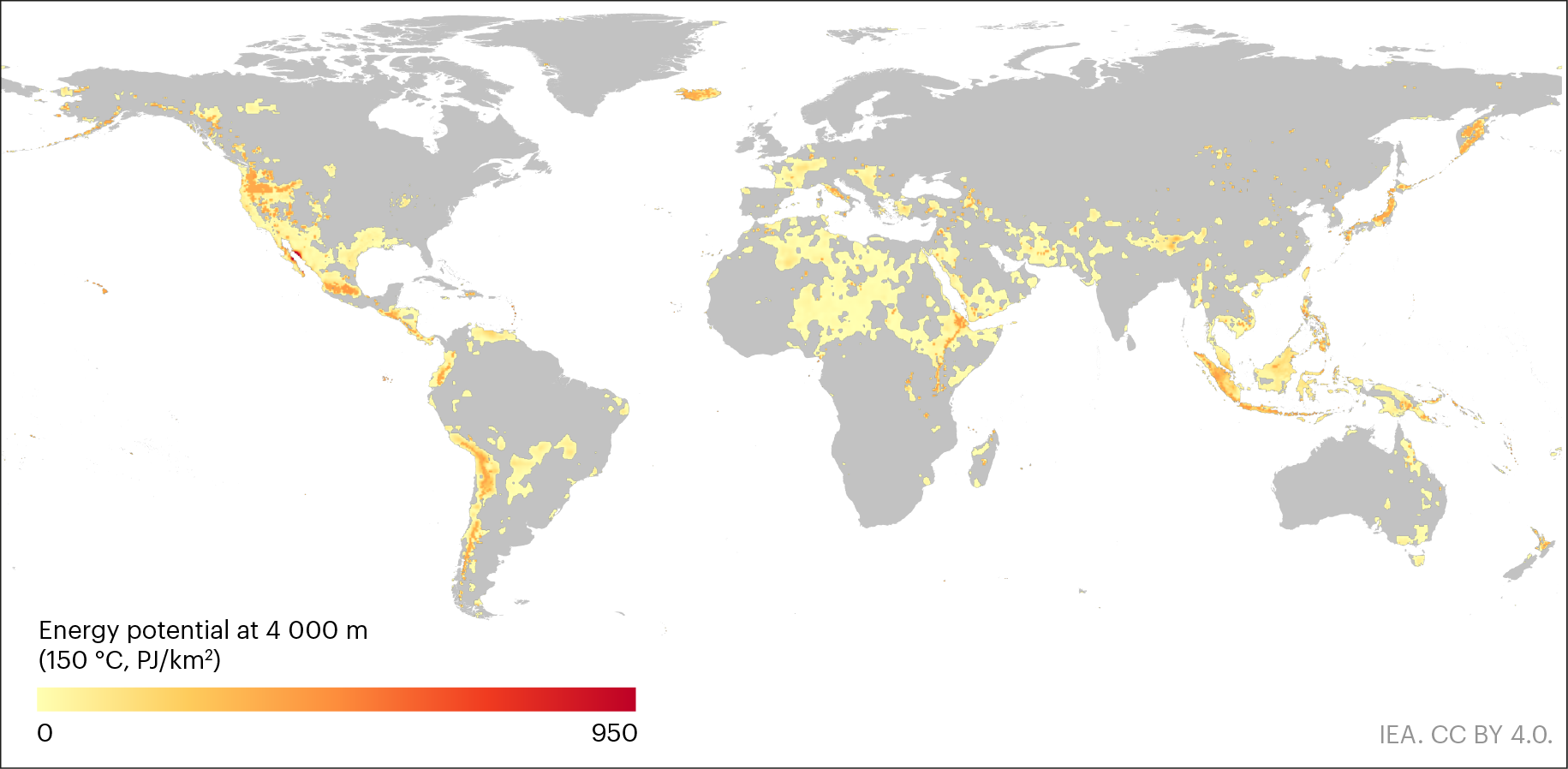 Global geothermal potential for electricity generation using EGS  technologies  The Future of Geothermal Energy  Analysis - IEA