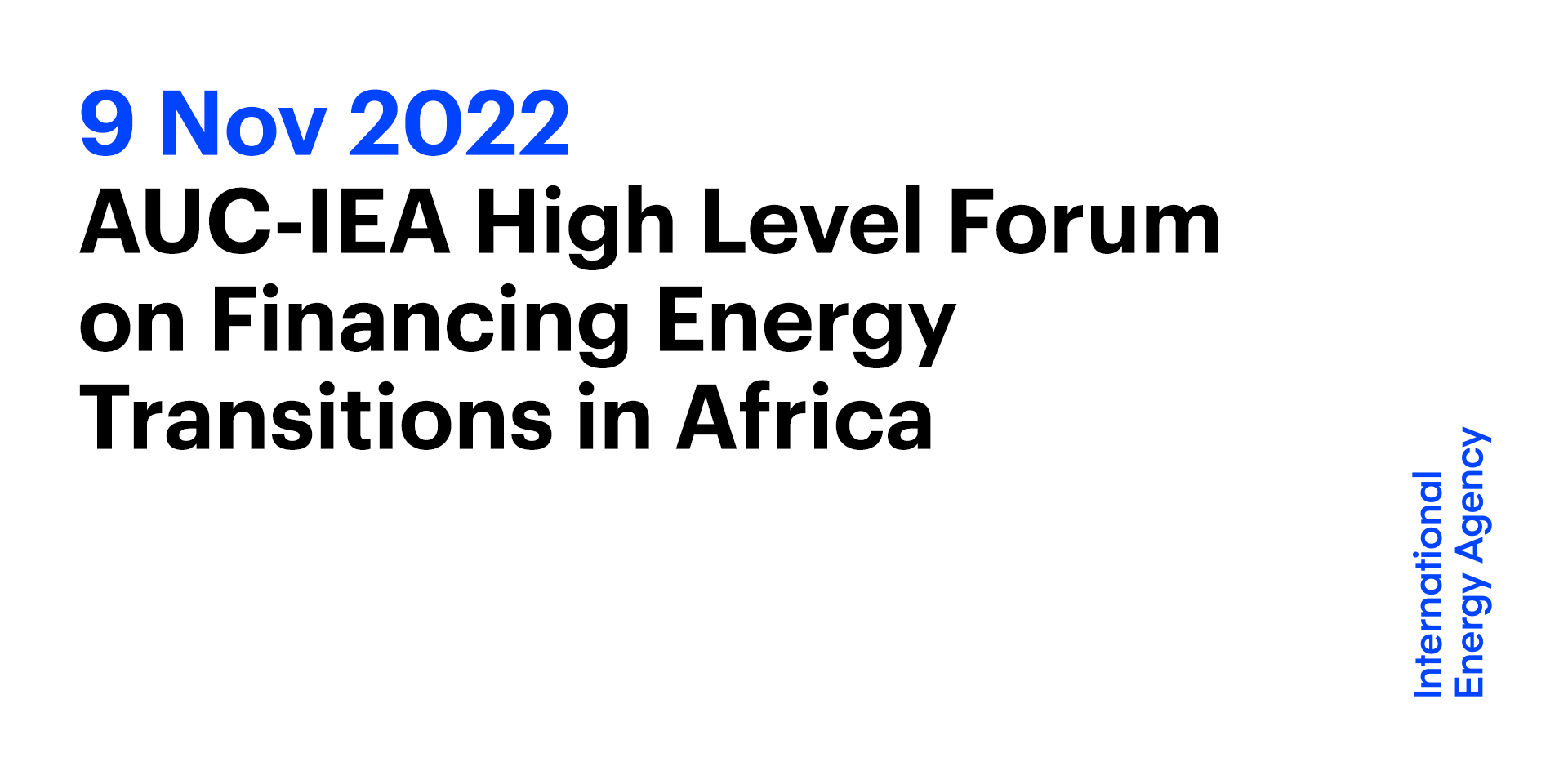 IEA At COP27: High Level Forum On Financing Energy Transition In Africa ...