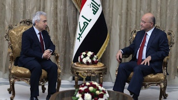 Dr Fatih Birol Executive Director Met With Iraqi President Barham Salih