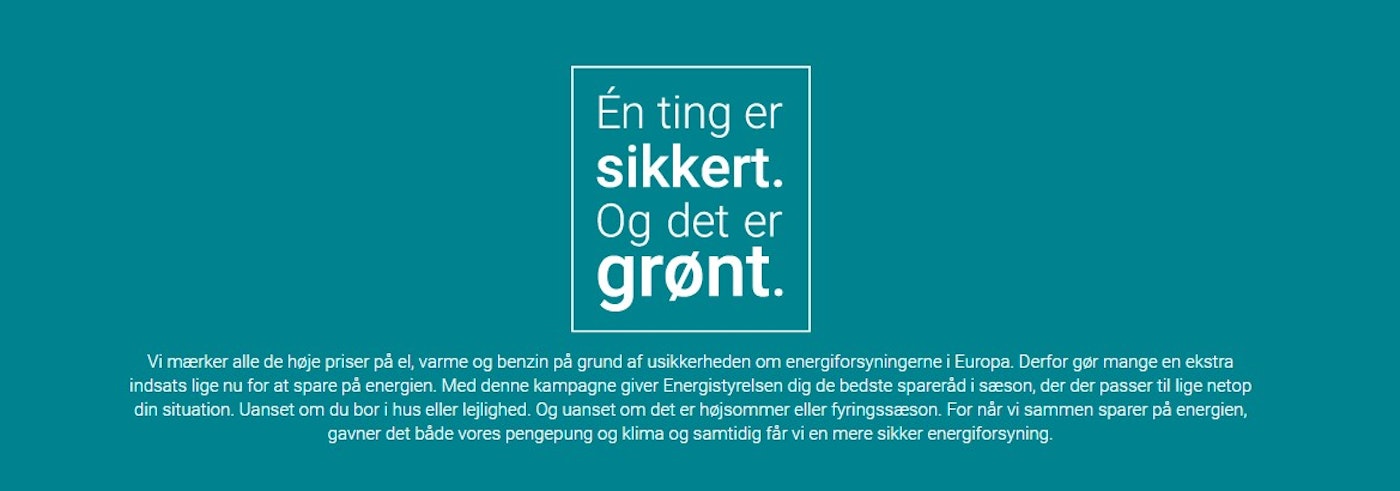 Sparenergi Dk Danish Energy Agencys Website On Electricity Consumption 2022 N Ting Er Sikkert  Og Det Er Grnt