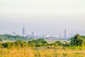 Photo Showing Nairobi Skyline Taken From Neighbouring National Park Shutterstock 782817343
