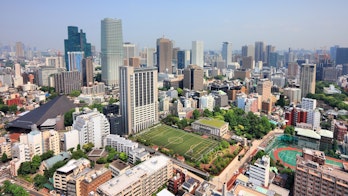 Aerial View Of Tokyo Japan
