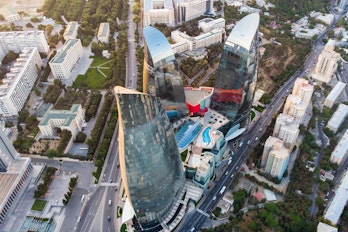 Aerial View Of Baku Azerbaijan
