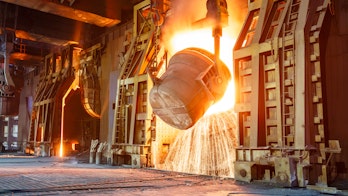 Photo Of Blast Furnace Smelting Liquid Steel In Stell Mills Shutterstock 683130262